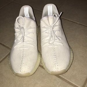 All White Adidas Yeezy Boost 350 V2